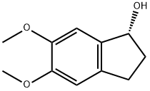 1H-Inden-1-ol, 2,3-dihydro-5,6-dimethoxy-, (1R)- 结构式
