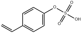 Phenol, 4-ethenyl-, 1-(hydrogen sulfate) 结构式