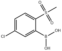 Boronic acid, B-[5-chloro-2-(methylsulfonyl)phenyl]- Structure