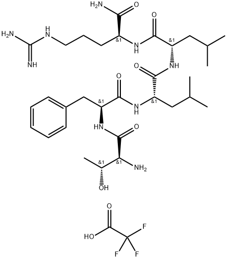 TFLLR-NH2(TFA), 1313730-19-6, 结构式