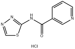 N-(1,3,4-Thiadiazol-2-yl)nicotinamid e hydrochloride Struktur