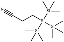 Propanenitrile, 3-[2,2,2-trimethyl-1,1-bis(trimethylsilyl)disilanyl]- Struktur