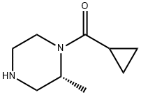 cyclopropyl((R)-2-methylpiperazin-1-yl)methanone Structure