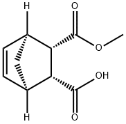 (1R,2R,3S,4S)-3-(甲氧基羰基)双环[2.2.1]庚-5-烯-2-羧酸, 131433-31-3, 结构式