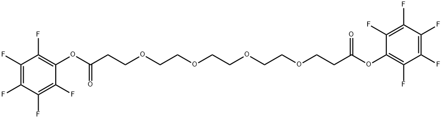 Bis-PEG4-PFP ester Structure