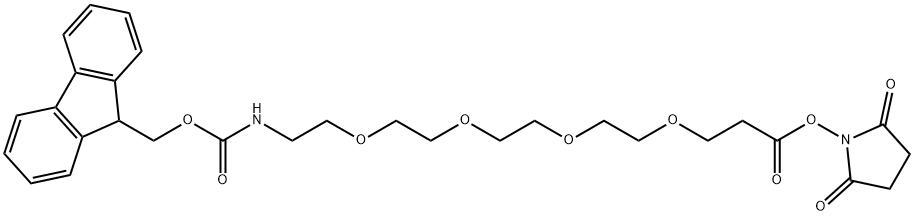 Fmoc-PEG4-NHS ester Structure