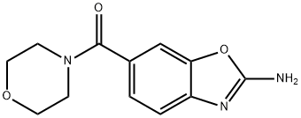 Methanone, (2-amino-6-benzoxazolyl)-4-morpholinyl- Structure
