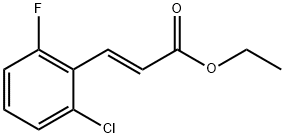 trans-ethyl-3-(2-chloro-6-fluorophenyl)acrylate, 1315560-52-1, 结构式