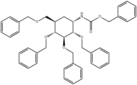 D-chiro-Inositol, 1,5,6-trideoxy-1-[[(phenylmethoxy)carbonyl]amino]-5-[(phenylmethoxy)methyl]-2,3,4-tris-O-(phenylmethyl)-