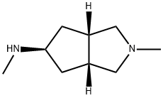 (3AR,5S,6AS)-N,2-DIMETHYLOCTAHYDROCYCLOPENTA[C]PYRROL-5-AMINE 结构式