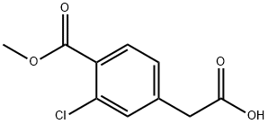 2-(3-氯-4-(甲氧基羰基)苯基)乙酸,1324054-68-3,结构式