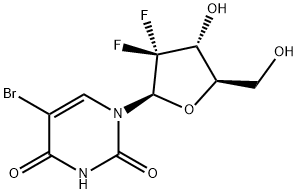 5-Bromo-2''-deoxy-2'',2''-difluorouridine Structure