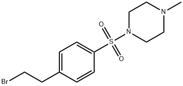 Piperazine, 1-[[4-(2-bromoethyl)phenyl]sulfonyl]-4-methyl- 结构式