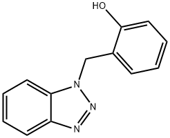 Phenol, 2-(1H-benzotriazol-1-ylmethyl)- 化学構造式