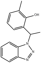 2-(1-(1H-苯并[D][1,2,3]三唑-1-基)乙基)-6-甲基苯酚, 132980-50-8, 结构式