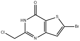 6-Bromo-2-(chloromethyl)thieno[3,2-d]pyrimidin-4(3H)-one Struktur