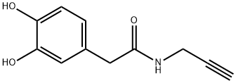 2-(3,4-二羟基苯基)-N-(丙-2-炔-1-基)乙酰胺, 1332585-62-2, 结构式