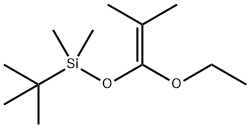 Silane, (1,1-dimethylethyl)[(1-ethoxy-2-methyl-1-propen-1-yl)oxy]dimethyl- Structure
