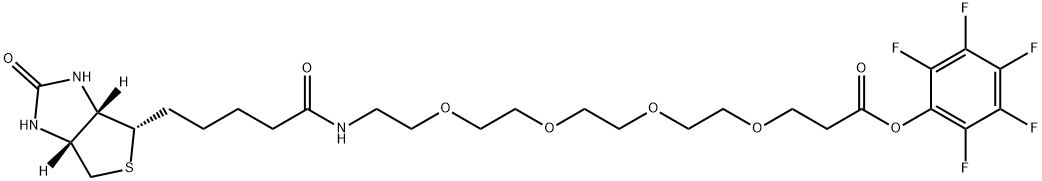 Biotin-PEG4-PFP ester, 1334172-58-5, 结构式