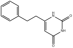 2,4(1H,3H)-Pyrimidinedione, 6-(2-phenylethyl)- 化学構造式