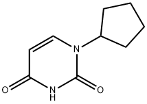 2,4(1H,3H)-Pyrimidinedione, 1-cyclopentyl- Struktur