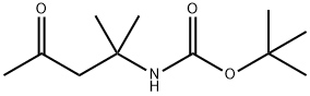 Carbamic acid, N-(1,1-dimethyl-3-oxobutyl)-, 1,1-dimethylethyl ester Struktur