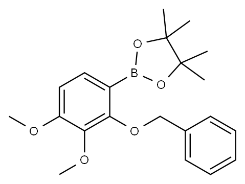2-(2-(BENZYLOXY)-3,4-DIMETHOXYPHENYL)-4,4,5,5-TETRAMETHYL,1335227-00-3,结构式