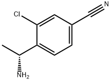 (R)-4-(1-氨基乙基)-3-氯苯腈,1335986-46-3,结构式