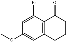 1(2H)-Naphthalenone, 8-bromo-3,4-dihydro-6-methoxy- Structure