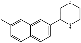 Morpholine, 3-(7-methyl-2-naphthalenyl)- Structure