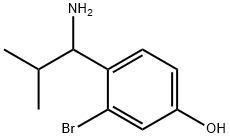 4-(1-amino-2-methylpropyl)-3-bromophenol|