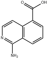 5-Isoquinolinecarboxylic acid, 1-amino- Struktur