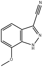 1H-Indazole-3-carbonitrile, 7-methoxy- Structure