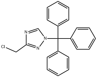1H-1,2,4-Triazole, 3-(chloromethyl)-1-(triphenylmethyl)- Structure