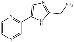 (5-(吡嗪-2-基)-1H-咪唑-2-基)甲胺, 1339078-26-0, 结构式