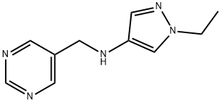 5-Pyrimidinemethanamine, N-(1-ethyl-1H-pyrazol-4-yl)-