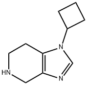 1-环丁基-1H,4H,5H,6H,7H-咪唑并[4,5-C]吡啶 结构式