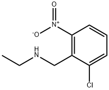 Benzenemethanamine, 2-chloro-N-ethyl-6-nitro- Structure