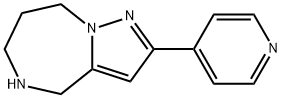 4H-Pyrazolo[1,5-a][1,4]diazepine, 5,6,7,8-tetrahydro-2-(4-pyridinyl)- Structure