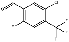 5-氯-2-氟-4-(三氟甲基)苯甲醛 结构式