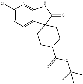 Spiro[piperidine-4,3′-[3H]pyrrolo[2,3-b]pyridine]-1-carboxylic acid, 6′-chloro-1… Structure