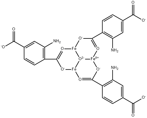 NH2-MIL-88B(Fe)金属有机骨架, 1341134-09-5, 结构式