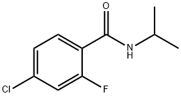 Benzamide, 4-chloro-2-fluoro-N-(1-methylethyl)- Structure