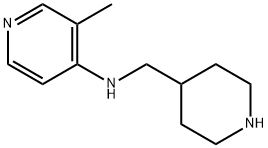 4-Pyridinamine, 3-methyl-N-(4-piperidinylmethyl)- 结构式