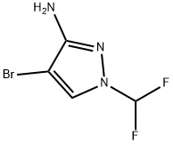 4-溴-1-(二氟甲基)-1H-吡唑-3-胺 结构式