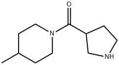 Methanone, (4-methyl-1-piperidinyl)-3-pyrrolidinyl- 结构式