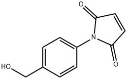 1H-Pyrrole-2,5-dione, 1-[4-(hydroxymethyl)phenyl]-,1342451-20-0,结构式