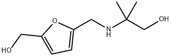 2-Furanmethanol, 5-[[(2-hydroxy-1,1-dimethylethyl)amino]methyl]- Structure