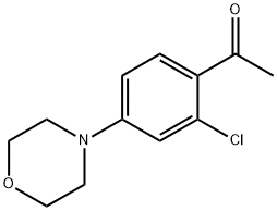 1-[2-chloro-4-(morpholin-4-yl)phenyl]ethan-1-one Structure