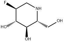 2-Fluoro-1,2,5-trideoxy-1,5-imino-D-glucitol Structure